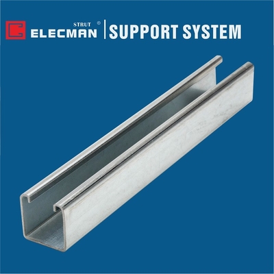 41x41 Aluminum C Channel Strut Galvanized Steel Metal Strut Channel