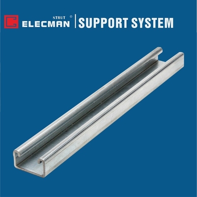 Electrical Galvanized Steel GI Strut Channel System 41 X 22