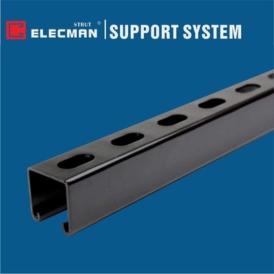 Black Epoxy Power 2.6mm Slotted U Channel Strut 41 X 41