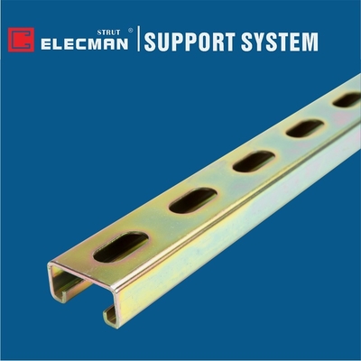 Electro Glavanized Yellow Steel Slotted Strut Channel 41x21