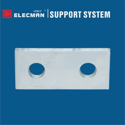 Rectangular Galvanised Steel Flat Two Holes Strut Splice Plate 3-1/2" * 1-5/8"