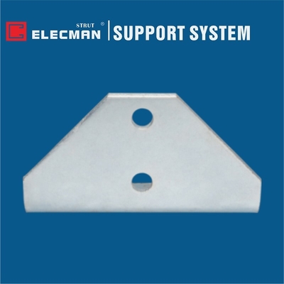 Corner Galvanized Steel Aluminium Strut Connectors Adjustable Double Slotted