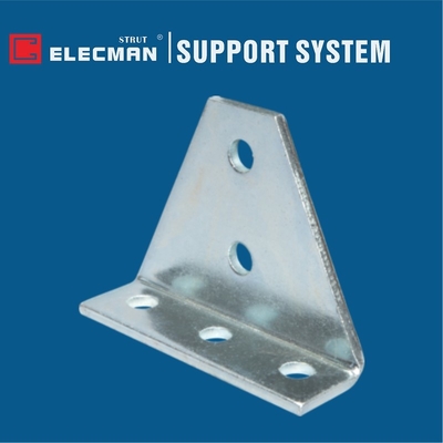 Galvanized Steel Five Holes L Strut 90 Bracket 5-3/8" * 4-1/8"