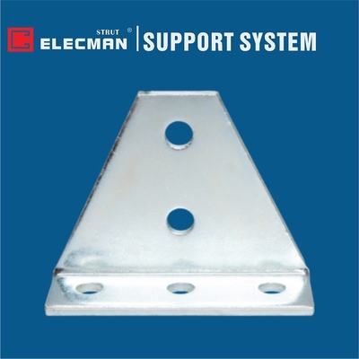Galvanized Steel Five Holes L Strut 90 Bracket 5-3/8" * 4-1/8"