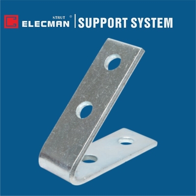 Metal 4 Hole 45 Degree Angle Bracket Hot Dipped Galvanized Steel
