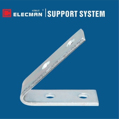 Metal 4 Hole 45 Degree Angle Bracket Hot Dipped Galvanized Steel