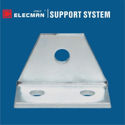 ELECMAN 90 Degree Strut Angle Fittings 3 Hole L Bracket Galvanized Steel