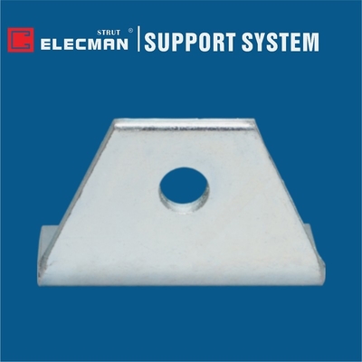 ELECMAN 90 Degree Strut Angle Fittings 3 Hole L Bracket Galvanized Steel