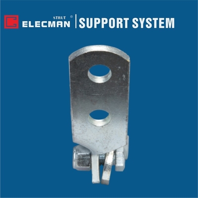 3 Hole 45 Degree Angle Strut Bracket Hinge Connector Galvanized Steel