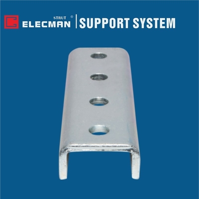 Galvanized Steel 4 Hole Splice Strut Clevis Fittings For Channel