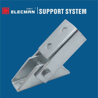 Single Strut Channel Braces Adjustable Corner Bracket Galvanized Steel