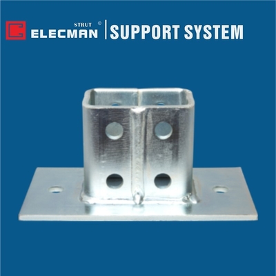 Galvanized Steel Strut Channel Post Base plate Double Column