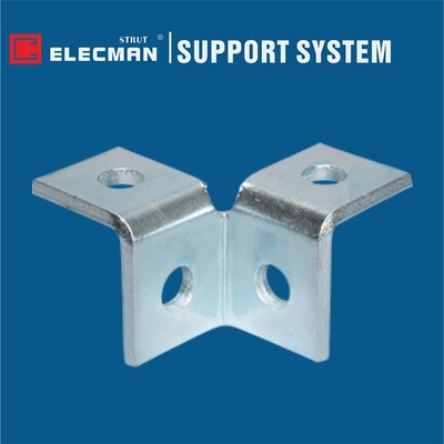 4 Hole Double Strut Wing Fittings Connectors Aluminium Galvanized Steel