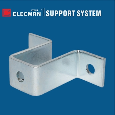 Galvanized Steel 3 Hole Strut U Bracket Connector Fitting For ES-201
