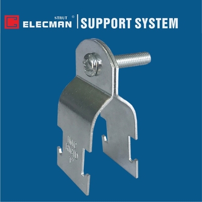 Galvanised Steel Conduit Strut Clamps Universal IMC Rigid Strut Strap 1/2"-4"