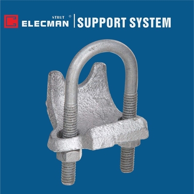 Malleable Iron U Bolt Right Angle Conduit Pipe Strut Clamps 1/2 Inch-4 Inch