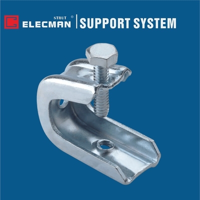 Steel Single Screw Beam Clamps 2 Hole Threaded Type