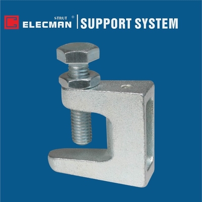 Top Flange Metric Threads Beam Clamps M6-M12 Zinc Plated Malleable Iron
