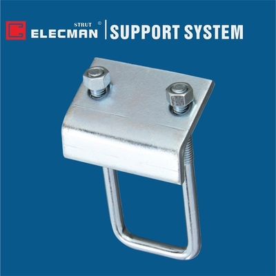 U Bolt Type Strut Channel to Beam Beam Clamps Zinc Plated Steel