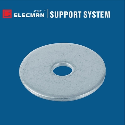 Zinc Plated Steel Strut Fasteners Round Flat Fender Washer M2 - M12