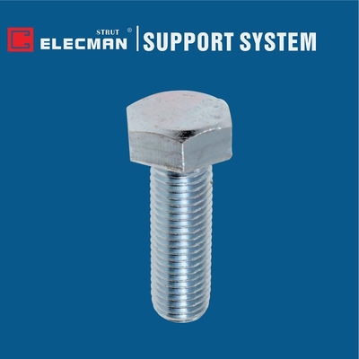 Galvanized Carbon Steel Hexagonal Strut Fasteners Head Cap Screw