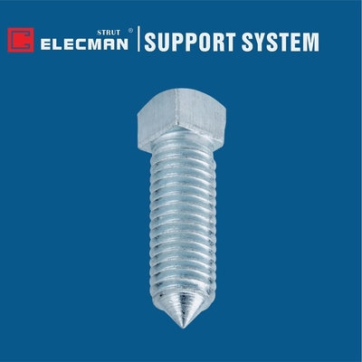 M5 - M24 Strut Fasteners Square Head Screws Cone Galvanized Carbon Steel