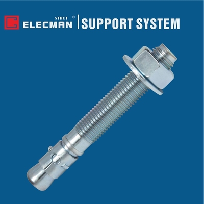 Zinc Plated Carbon Steel Stainless Steel Strut Fasteners Wedge Anchor Bolts