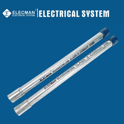 Electrical Pre Galvanised Metal Conduit Pipe BS4568 20mm Class 3