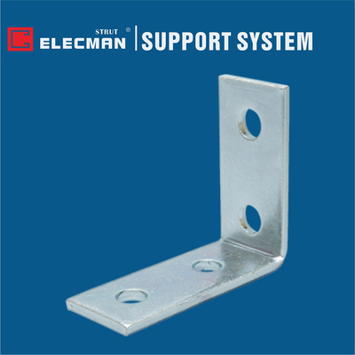 4 Hole Strut Angle Fittings 90 Degree Strut Bracket Galvanized Steel