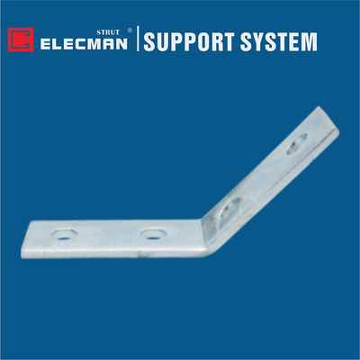 Galvanized Steel 4 Hole Strut Angle Fittings 45 Degree Angle Strut Bracket
