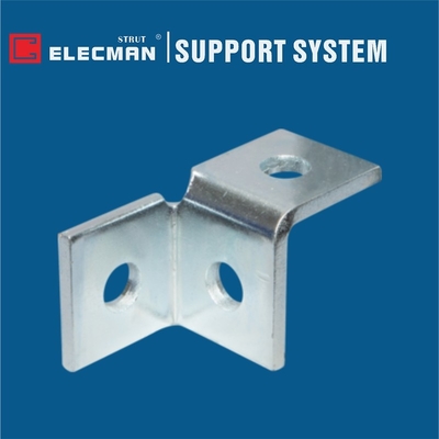 Galvanized Steel Strut Wing Fittings Strut Channel Connectors 2 Hole