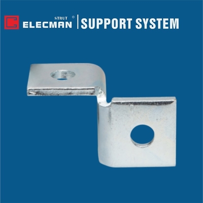Galvanized Steel Strut Wing Fittings Strut Channel Connectors 2 Hole