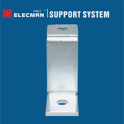 Galvanized Steel Metal 2 Hole Strut Z Bracket Fitting For Strut Channel
