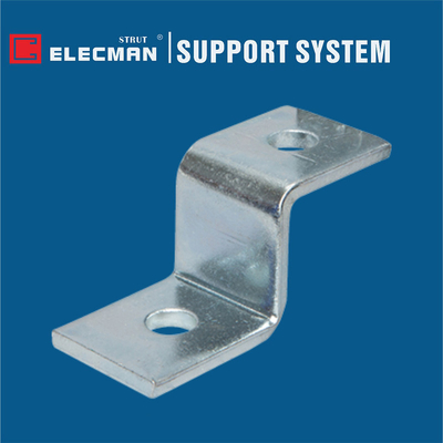 2 Hole Offset Zee Strut Z Bracket For Plumbing Galvanized Steel