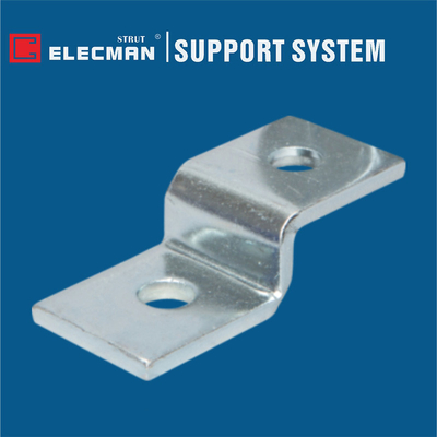 Aluminum Galvanized Steel Offset Strut Z Bracket 2 Hole