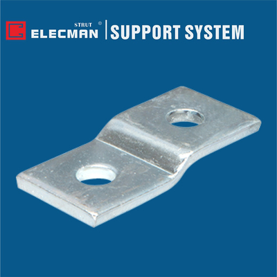 ELECMAN Galvanized Steel 2 Hole Strut Z Bracket Wall Mount