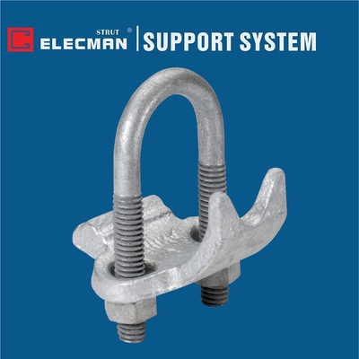 Malleable Iron U Bolt Right Angle Conduit Pipe Strut Clamps 1/2 Inch-4 Inch