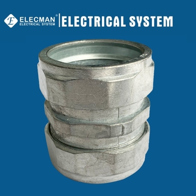Zinc EMT Conduit Coupling Compression Type UL Listed Pipe Fittings