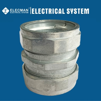 1/2 Inch To 4 Inch Zinc EMT Conduit Coupling Compression Type UL Standard