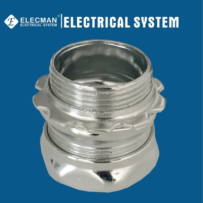 UL Listed Steel EMT Connector Compression Type 1/2 Inch To 4 Inch