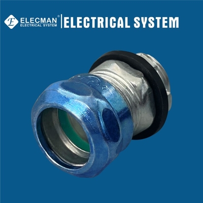 Steel Raintight EMT Connector Compression Type UL Certification 1/2 Inch