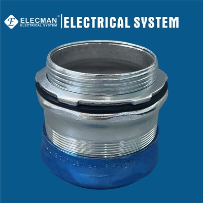 Steel Raintight EMT Connector Compression Type UL Certification 1/2 Inch