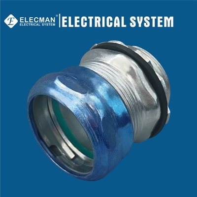 1/2 In To 4 In Steel Non Insulated Raintight EMT Connectors Compression Type