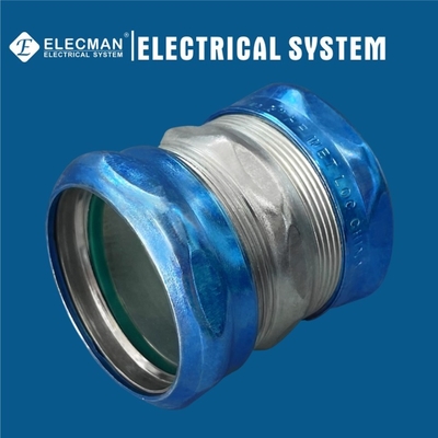 Raintight Galvanized Steel EMT Couplings Compression Type 2 Inch 1 Inch