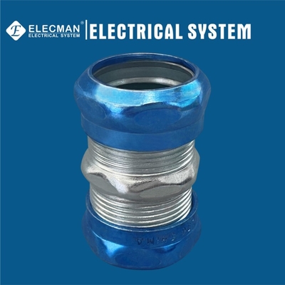 Raintight Galvanized Steel EMT Couplings Compression Type 2 Inch 1 Inch