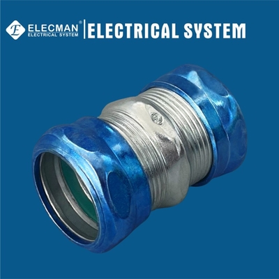 Raintight Galvanized Steel EMT Couplings Compression Type 2 Inch 1 Inch