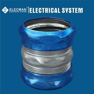 Raintight Galvanized Steel EMT Couplings Compression Type 2 Inch 1 Inch