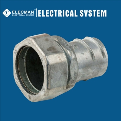 Zinc Combination EMT To Flex Coupling Compression Screw In Type