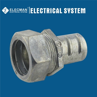 Zinc Combination EMT To Flex Coupling Compression Screw In Type
