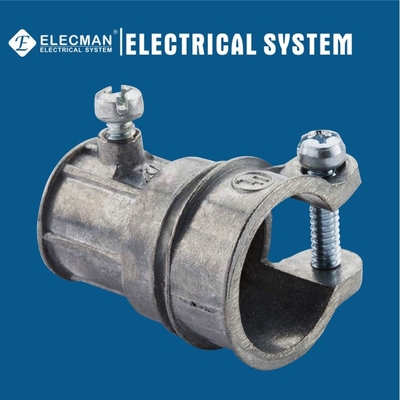 Zinc Combination Couplings EMT To Flex One Screw Squeeze Type UL Listed